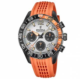 ΡΟΛΟΙ FESTINA  F20518/1 FESTINA Chronograph Orange Rubber Strap