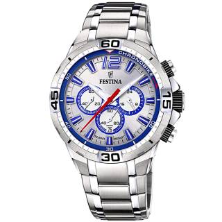 ΡΟΛΟΙ FESTINA  F20522/1 FESTINA Chronograph Silver Stainless Steel Bracelet