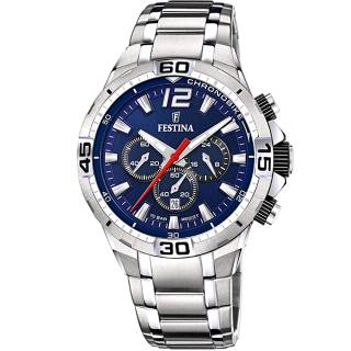 ΡΟΛΟΙ FESTINA F20522/3 FESTINA Chronograph Silver Stainless Steel Bracelet