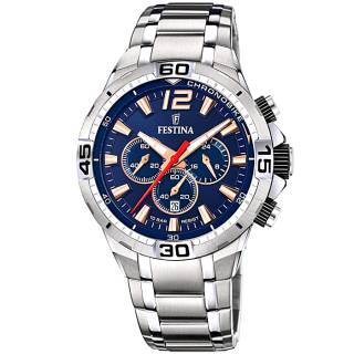 ΡΟΛΟΙ FESTINA F20522/4 FESTINA Chronograph Silver Stainless Steel Bracelet