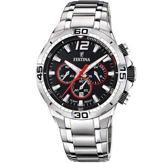 ΡΟΛΟΙ FESTINA F20522/6 FESTINA Chronograph Silver Stainless Steel Bracelet