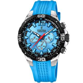 ΡΟΛΟΙ FESTINA F20523/8 FESTINA Chronograph BLue Rubber Bracelet