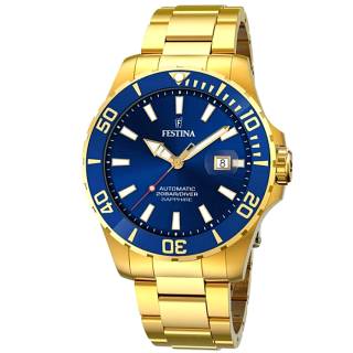 ΡΟΛΟΙ FESTINA  F20533/1 FESTINA Automatic Diver Silver Gold Stainless Steel Bracele