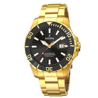 ΡΟΛΟΙ FESTINA   F20533/2 FESTINA Automatic Diver Silver Gold Stainless Steel Bracele