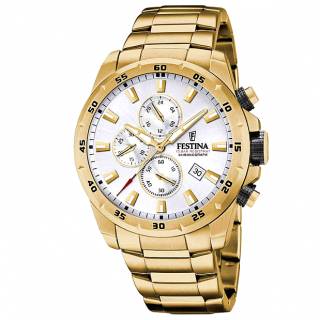 ΡΟΛΟΙ FESTINA  F20541/1 FESTINA Chronograph Gold Stainless Steel Bracelet