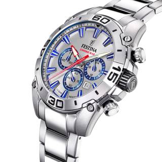 ΡΟΛΟΙ FESTINA  F20543/1 ESTINA Chronograph Silver Stainless Steel Bracelet