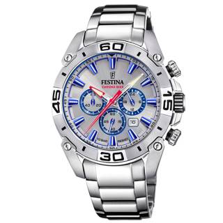 ΡΟΛΟΙ FESTINA  F20543/1 ESTINA Chronograph Silver Stainless Steel Bracelet