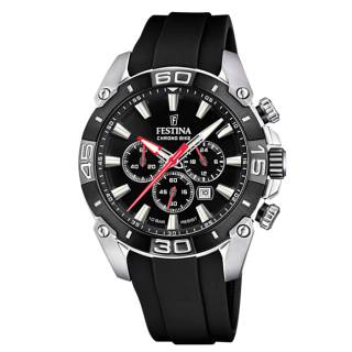 ΡΟΛΟΙ FESTINA   F20544/1 FESTINA Chronograph Black Rubber Strap