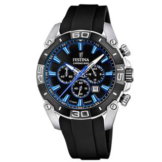 ΡΟΛΟΙ FESTINA   F20544/2 FESTINA Chronograph Black Rubber Strap