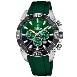 ΡΟΛΟΙ FESTINA  F20544/3 FESTINA Chronograph Green Rubber Strap