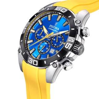 ΡΟΛΟΙ FESTINA  F20544/4 FESTINA Chronograph Yellow Rubber Strap