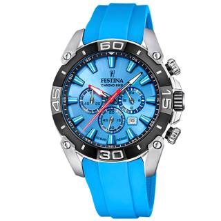 ΡΟΛΟΙ FESTINA  F20544/6 FESTINA Chronograph Blue Rubber Strap