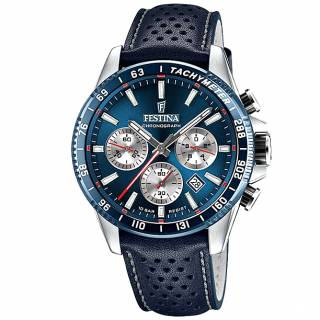 ΡΟΛΟΙ FESTINA  F20561/2 FESTINA Timeless Chronograph Blue Leather Strap