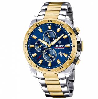 ΡΟΛΟΙ FESTINA  F20562/2 FESTINA Chronograph Two Tone Stainless Steel Bracelet