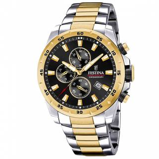 ΡΟΛΟΙ FESTINA  F20562/4 FESTINA Chronograph Two Tone Stainless Steel Bracelet