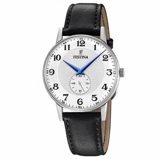 ΡΟΛΟΙ FESTINA  F20566/1 FESTINA Black Leather Strap