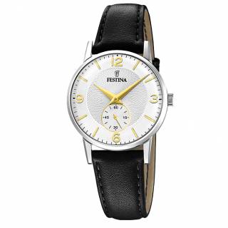 ΡΟΛΟΙ FESTINA  F20570/2 FESTINA Black Leather Strap