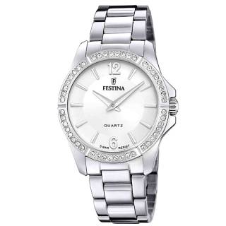 ΡΟΛΟΙ FESTINA F20593/1 FESTINA Crystals Silver Stainless Steel Bracelet