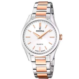 ΡΟΛΟΙ FESTINA  F20620/1 FESTINA  Crystals  Two Tone Stainless Steel Bracelet