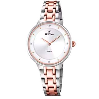 ΡΟΛΟΙ FESTINA  F20626/1 FESTINA Mademoiselle Crystals  Two Tone Stainless Steel Bracelet