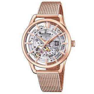 ΡΟΛΟΙ FESTINA  F20628/2 FESTINA Automatic Rose Gold Stainless Steel Bracelet