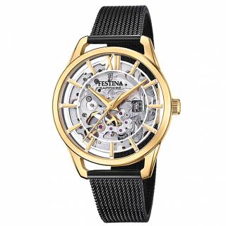 ΡΟΛΟΙ FESTINA  F20629/2 FESTINA Automatic Black Stainless Steel Bracelet