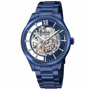 ΡΟΛΟΙ FESTINA F20631/1 FESTINA Automatic Blue Stainless Steel Bracelet