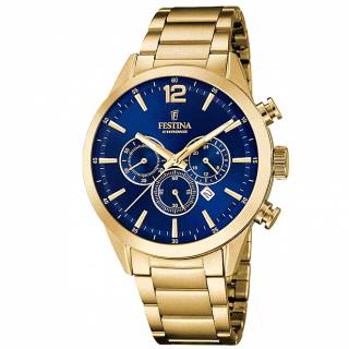 ΡΟΛΟΙ FESTINA F20633/2  FESTINA Chronograph Gold Stainless Steel Bracelet