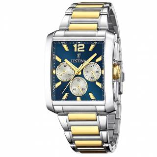 ΡΟΛΟΙ FESTINA F20637/6 FESTINA Chronograph Two Tone Stainless Steel Bracelet