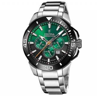 ΡΟΛΟΙ FESTINA F20641/B FESTINA Chronograph Silver Stainless Steel Bracelet