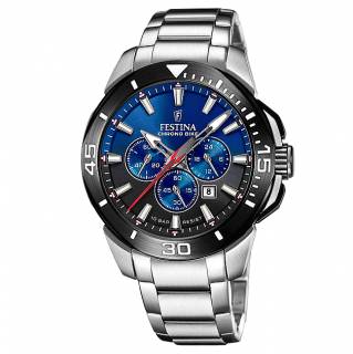 ΡΟΛΟΙ FESTINA F20641/C FESTINA Chronograph Silver Stainless Steel Bracelet