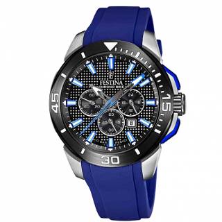 ΡΟΛΟΙ FESTINA   F20642/1 FESTINA Chrono Bike Chronograph Blue Rubber Strap