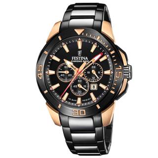 ΡΟΛΟΙ FESTINA  F20645/1 FESTINA Chrono Bike Chronograph Black Stainless Steel Bracelet