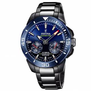 ΡΟΛΟΙ FESTINA  F20647/1  Festina Chrono Bike Connected Special Edition Black Stainless Steel Bracelet