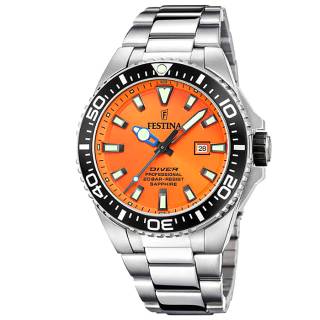 ΡΟΛΟΙ FESTINA  F20663/4 FESTINA Diver Silver Stainless Steel Bracelet