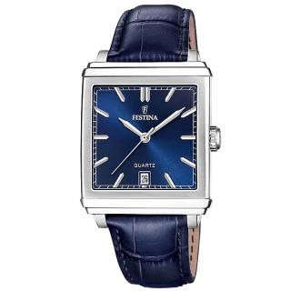 ΡΟΛΟΙ FESTINA F20681/5 FESTINA Blue Leather Strap