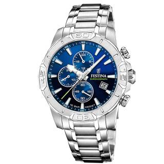 ΡΟΛΟΙ FESTINA F20704/4 FESTINA Chronograph Silver Stainless Steel Bracelet