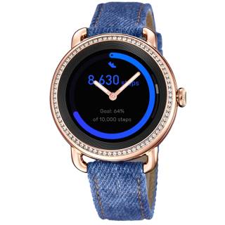 ΡΟΛΟΙ FESTINA F50002/1 FESTINA Ladies Zircon Smartwatch Blue Leather Strap