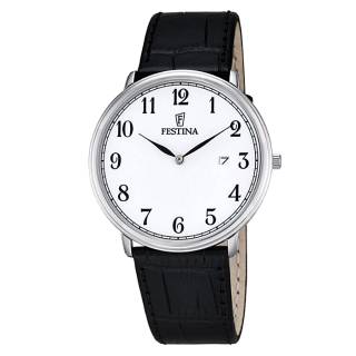 ΡΟΛΟΙ FESTINA F6839/1 FESTINA Black Leather Bracelet