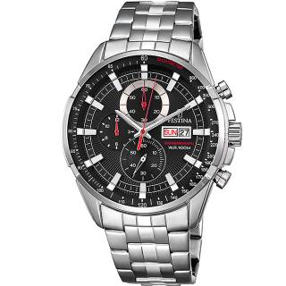 ΡΟΛΟΙ FESTINA  F6844/4 FESTINA Chronograph Silver Stainless Steel Bracelet