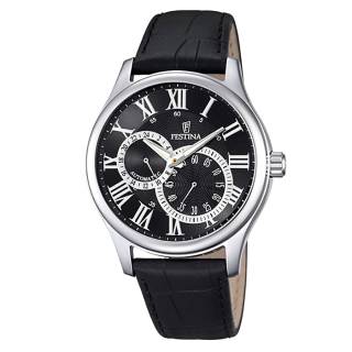 ΡΟΛΟΙ FESTINA F6848/3 FESTINA Automatic Black Leather Bracelet