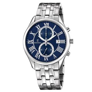 ΡΟΛΟΙ FESTINA F6854/3 FESTINA Chronograph Silver Stainless Steel Bracelet