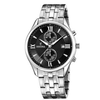 ΡΟΛΟΙ FESTINA    F6854/8 FESTINA Chrono Mens Stainless Steel Bracelet