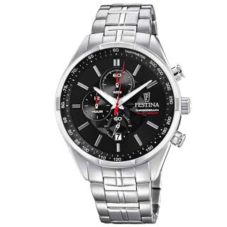 ΡΟΛΟΙ FESTINA  F6863/4 FESTINA Men's Chronograph Silver Stainless Steel Bracelet