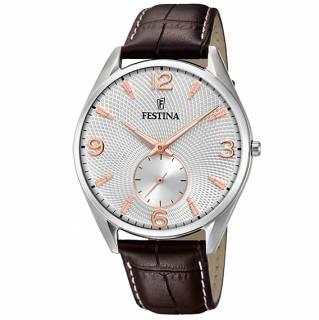 ΡΟΛΟΙ FESTINA   F6870/1  Festina Retro Brown  Leather Strap