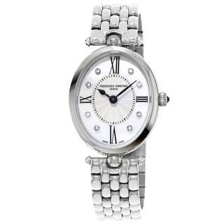 ΡΟΛΟΙ FREDERIQUE CONSTANT FC-200RMPW2V6B FREDERIQUE CONSTANT Classics Art Deco Diamonds Silver Stainless Steel Bracelet