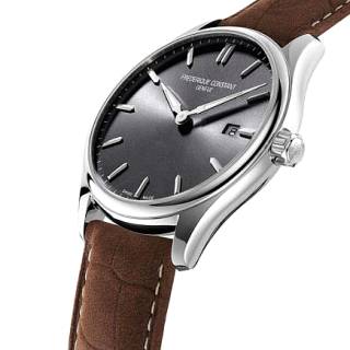 ΡΟΛΟΙ FREDERIQUE CONSTANT FC-220DGS5B6 FREDERIQUE CONSTANT Classic Brown Leather Strap