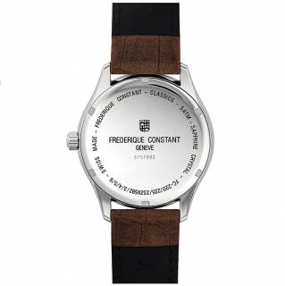 ΡΟΛΟΙ FREDERIQUE CONSTANT FC-220DGS5B6 FREDERIQUE CONSTANT Classic Brown Leather Strap