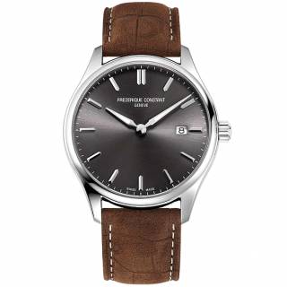 ΡΟΛΟΙ FREDERIQUE CONSTANT FC-220DGS5B6 FREDERIQUE CONSTANT Classic Brown Leather Strap