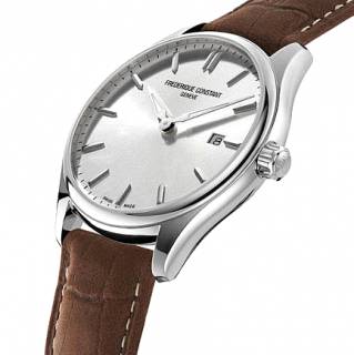 ΡΟΛΟΙ FREDERIQUE CONSTANT FC-220SS5B6 FREDERIQUE CONSTANT Classic Brown Leather Strap